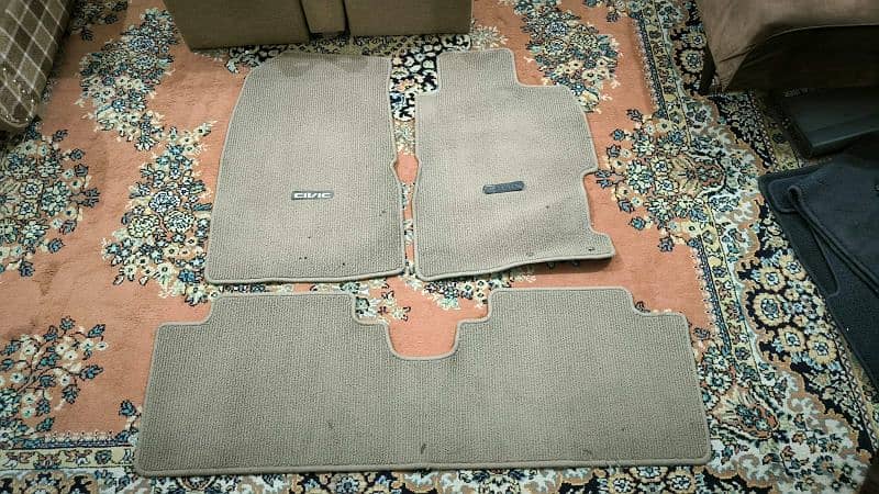 Honda Civic CF4 2004 2006 Interior Beig Floor Matts Set Forsale 1