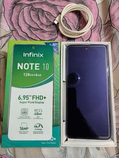 Infinix Note 10 (Purple) 6GB 128 GB Complete Box (Without Adapter)