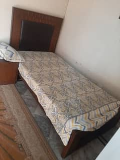 single bed wooden almost new