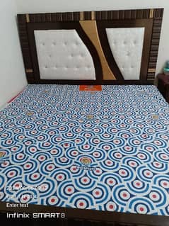 double bed 6th inch mattress or two side tables