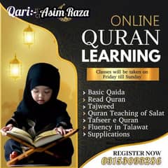 I am A teacher and teach the holy Quran online. provide home tuition
