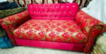 Red Maroon Sofa Set