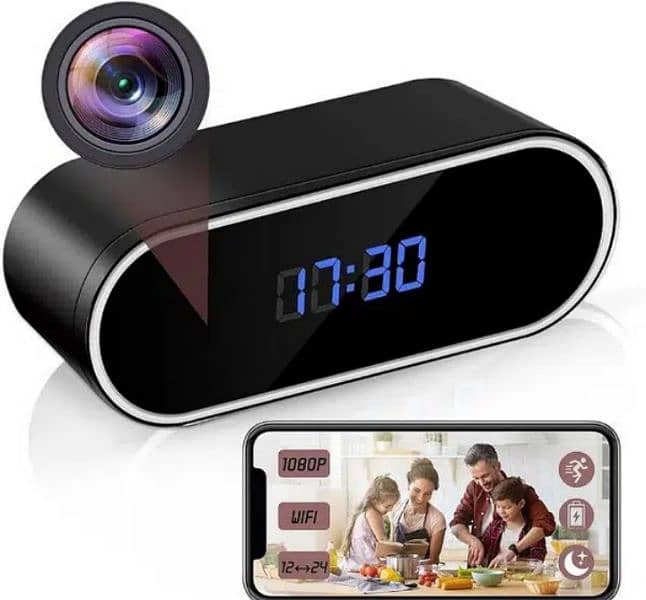 WiFi Camera Digital 1080 Night vision plus clo ck view camera 1