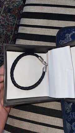 Boys Bracelet Black with box not used for sale