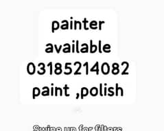 painter / house paint / paint polish