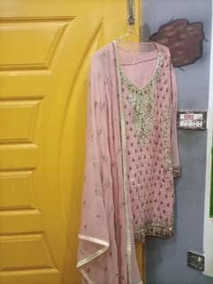 Fancy Dress with shalwar , dubatta and qamees