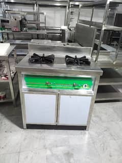 Double Stove Burner New Availabl/pizza oven/Dough mixer/conveyor/fryer