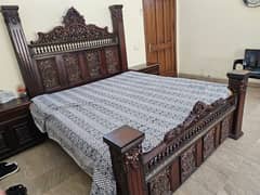 king /double bed/bed set/furniture/bedroom furniture/dressing table