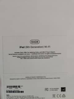 Ipad 9th generation 64gb Wifi With complete box