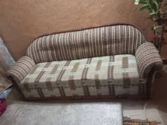 5 pcs wooden sofa set in good condition