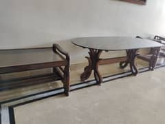 Center Table with 3 sidetables for sale.
