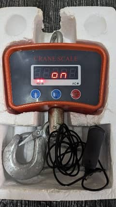 Digital hanging scale (Crane Scale) 500kg capacity, rechargeable