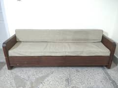 3 Seater Wooden Sofa for sale