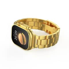 24K Gold Series Watch i18 Ultra Smartwatch.