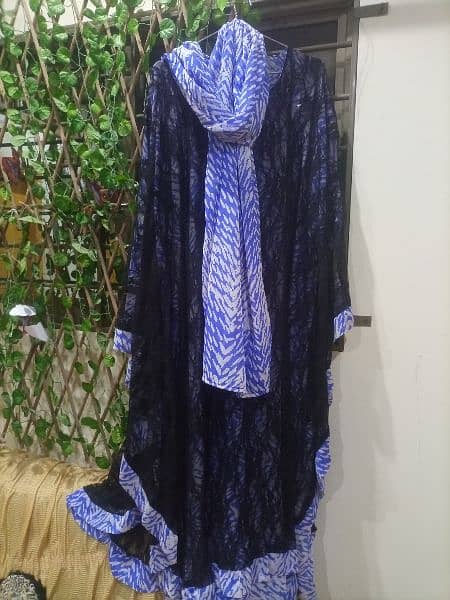 Beautiful Chiffon Gown with scarf 1