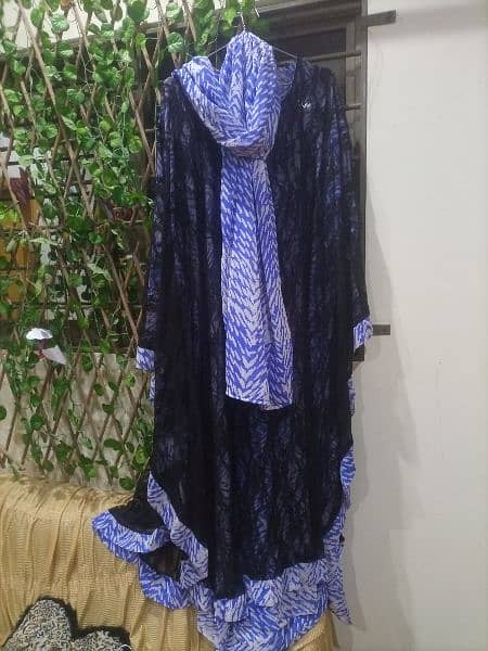 Beautiful Chiffon Gown with scarf 2