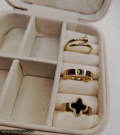 trendy plain rings