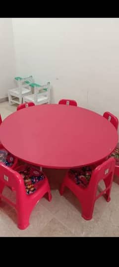 8 chairs with table fresh