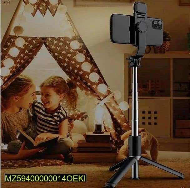 selfie stick with LED light mini tripods stand,mobile stand,selfie d 0