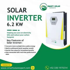 Hybrid inverter available 6.2kw with 2 years warranty