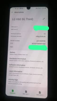 LG V60 G8 CONVERT TO DUAL SIM UPDATE TO LATEST