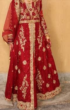 Bridal Dress Meroon Red color