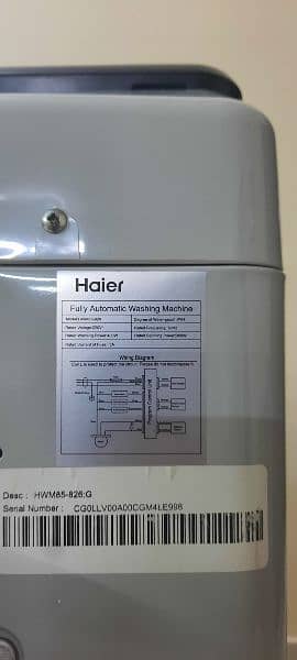 Haier 9kg-HWM 90-826-Fully Automatic-Top Load Washing Machine/10 7