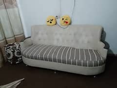 3 seater sofa with two side stoles