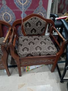 sofa set is in good condition, color is black