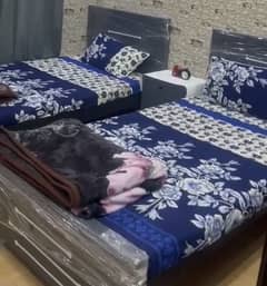 Brend New 2 Singal Bed With 1 side tebal