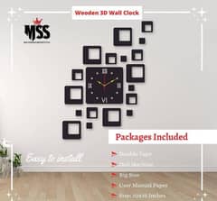 Analog Stylish Wooden Wall Clock Premium Quality Cash On Delivery