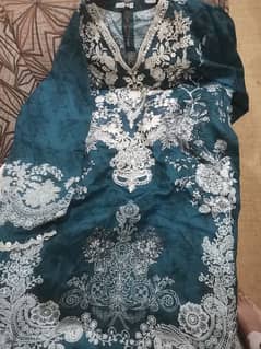 khaadi new arrival outlet price 5500 medium size  sky blue price 1600