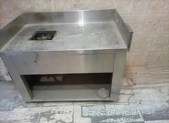 karahi counter with one burner and nashta counter