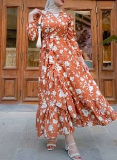 printed abaya georgette