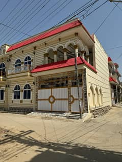 Muslim town rafyqamer road 6 mrla Corner Double story Luxury house urgent Sale,