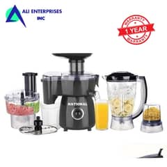 National Food Processor 7 in 1 with 2 year Warranty - Multifunction Fo
