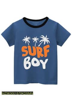 boys cotton knitted t shirt -navy blue