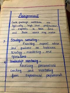 Assignment writing -- 1 page Rs 250
