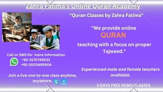 Zahra Fatima online Quran Aqademy