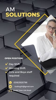 Part time call centre job Required male and female staff
