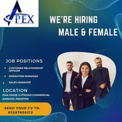 we are hiring male and Female For Office Work