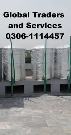 Water Tank Heat proofing /Tank insulation or waterproofing or Cleaning