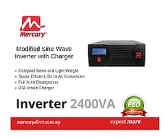 Mercury & Homage Inverter 2400VA (1440) Watt