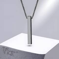 VNOX Stainless Steel Pillar Neck Chain: Timeless Elegance, Durable Sty