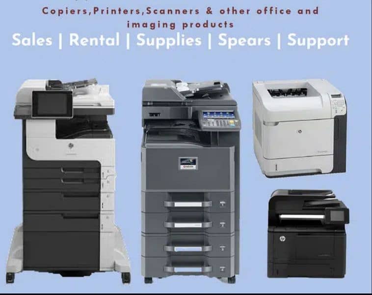 Mid & Large Sized rental Photocopier available with Printer 0
