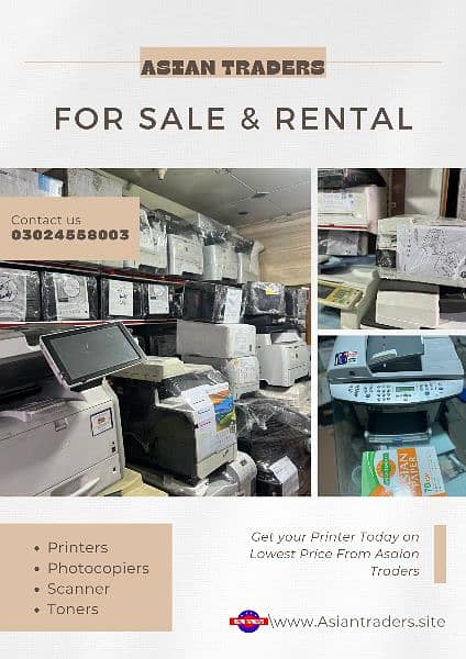 Mid & Large Sized rental Photocopier available with Printer 4
