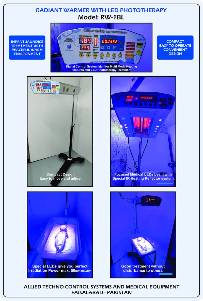 BL-60D LED PHOTOTHERAPY LIGHT and Infant Warmers incubator new Rental 8