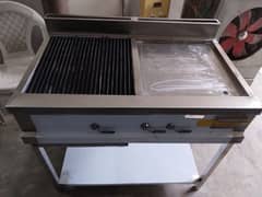 Hotplate with grill stainless steel non magnet
