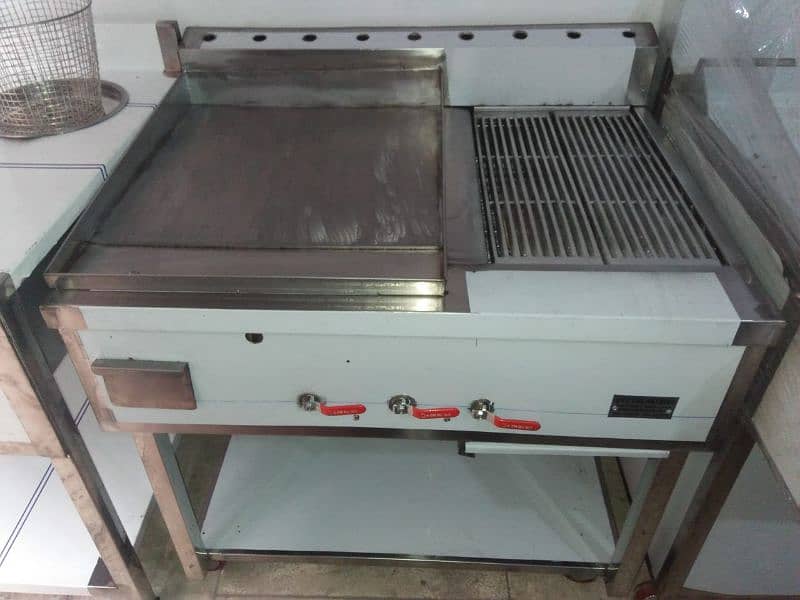 Hotplate with grill stainless steel non magnet 6