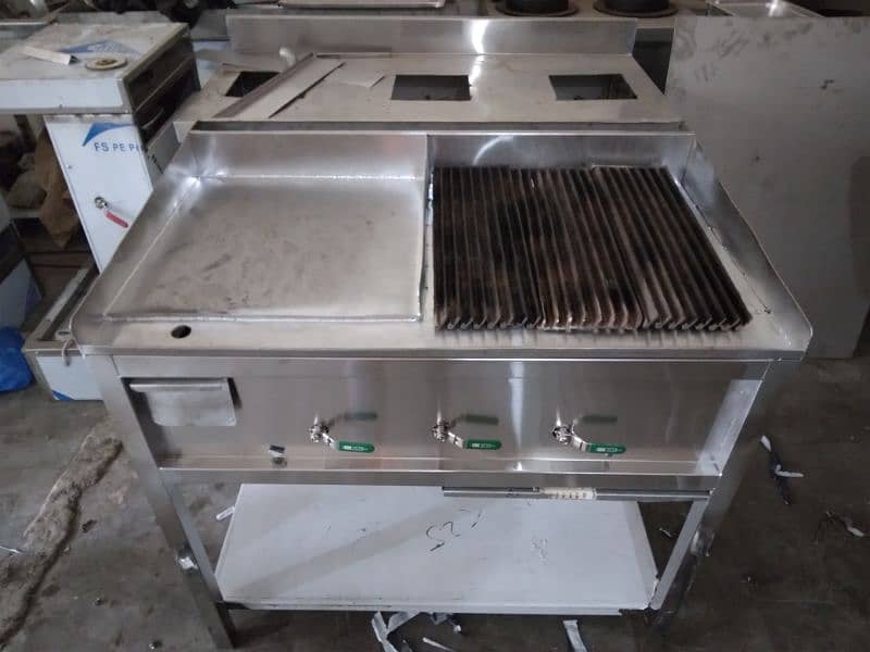 Hotplate with grill stainless steel non magnet 8